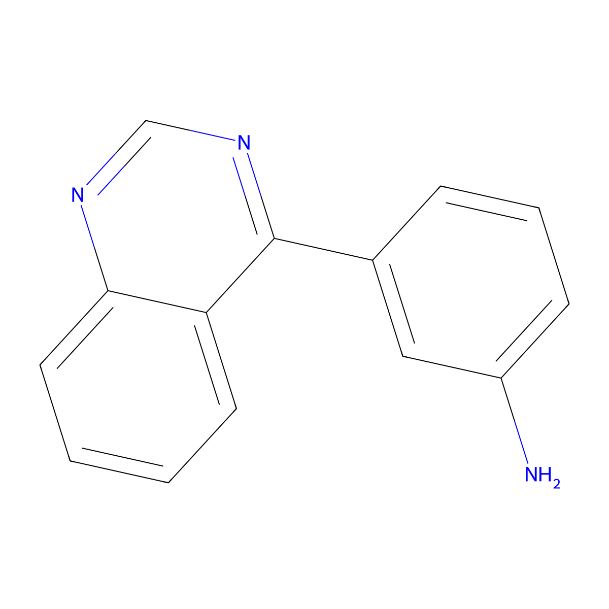 3-(4-Quinazolinyl)benzenamine molecular structure, CAS 1258282-49-3