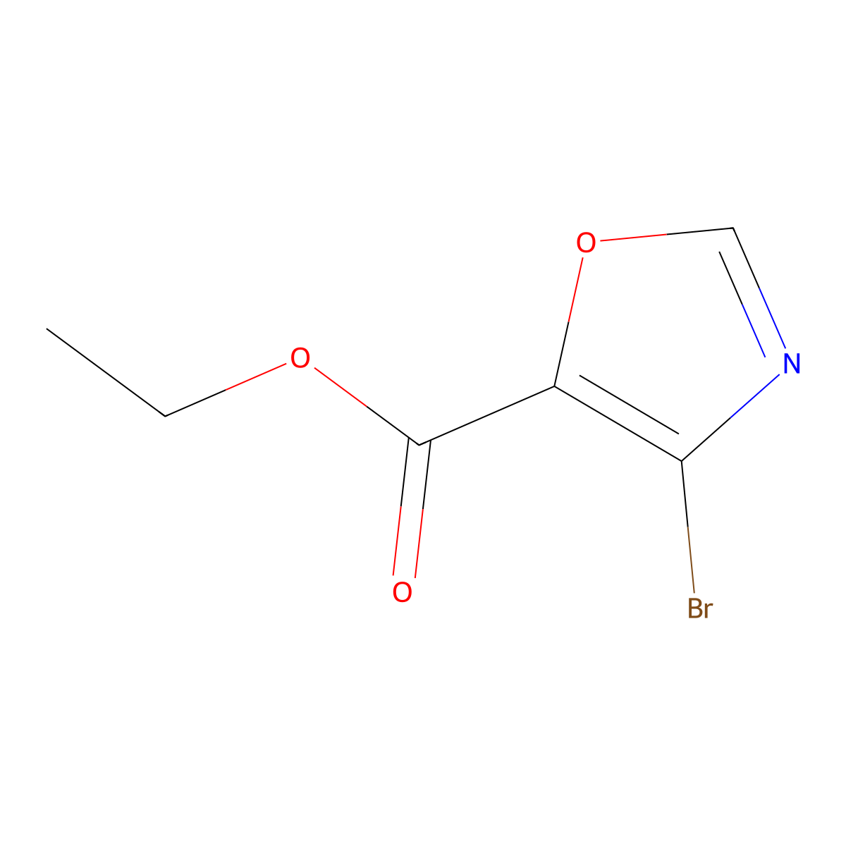 Ethyl 4-bromooxazole-5-carboxylate molecular structure, CAS 1258283-17-8