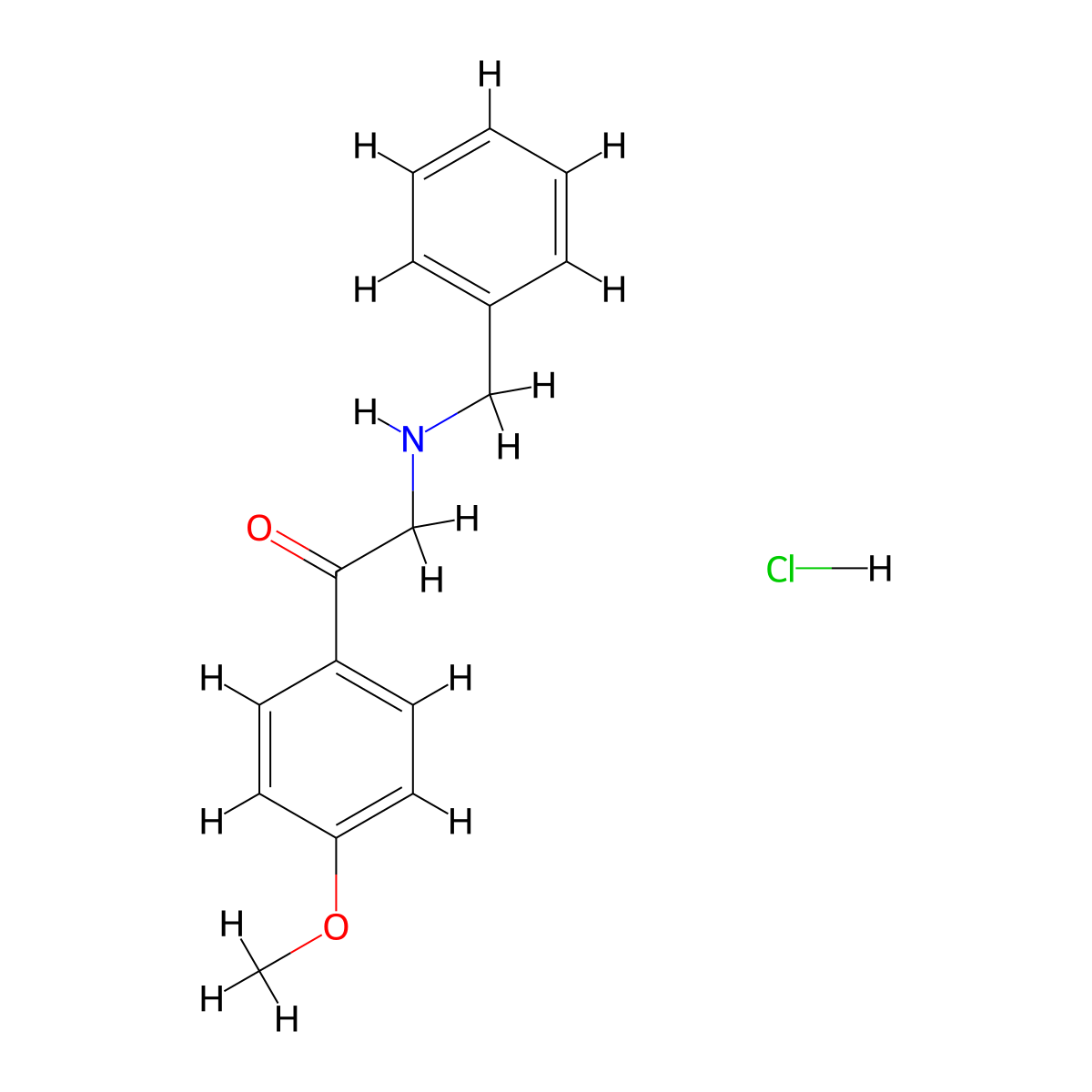 2-(Benzylamino)-1-(4-methoxyphenyl)ethanone hydrochloride molecular structure, CAS 1258312-96-7
