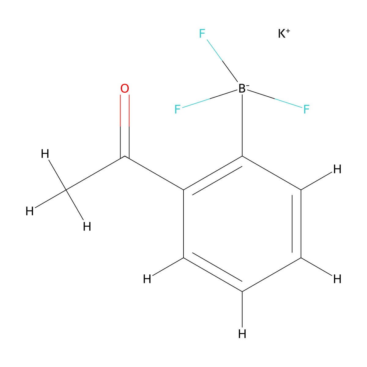 Potassium (2-acetylphenyl)trifluoroborate molecular structure, CAS 1258323-44-2