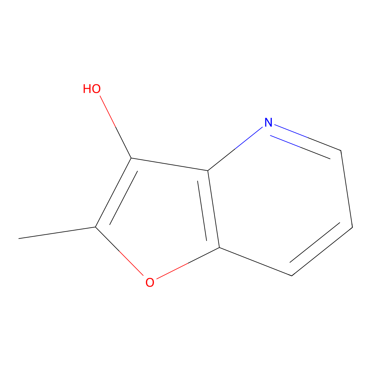 2-Methylfuro[3,2-b]pyridin-3-ol molecular structure, CAS 1258401-45-4