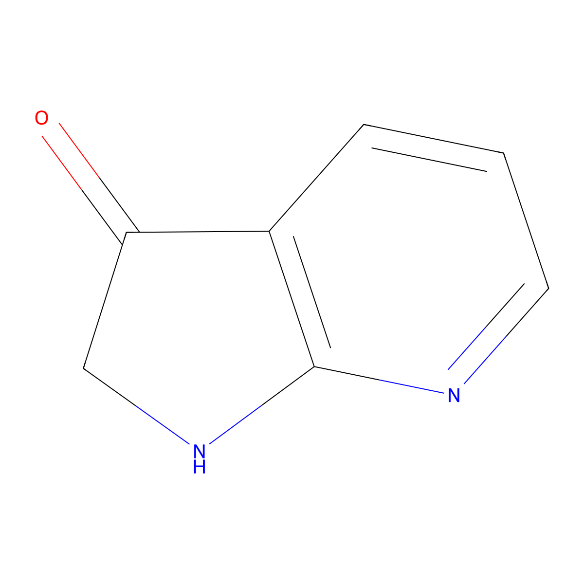 2H-Pyrrolo[2,3-b]pyridin-3(7H)-one molecular structure, CAS 1258406-14-2
