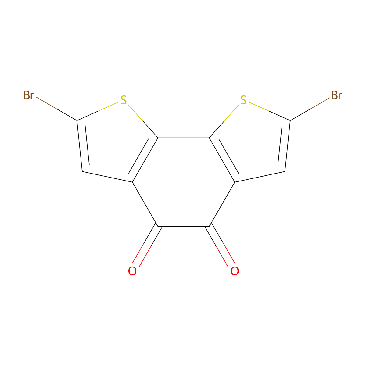 2,7-Dibromobenzo[1,2-b:6,5-b']dithiophene-4,5-dione molecular structure, CAS 1258459-49-2