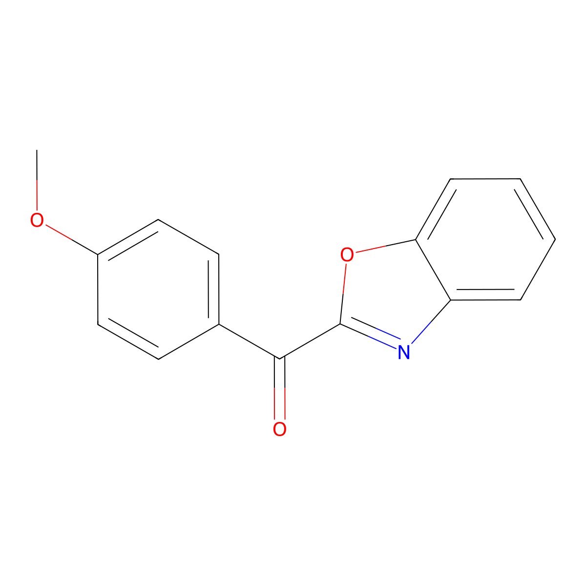 2-(4-Methoxybenzoyl)-1,3-benzoxazole molecular structure, CAS 1258498-75-7