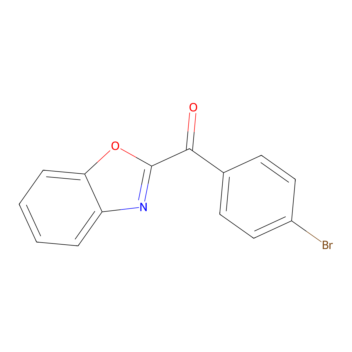 2-(4-Bromobenzoyl)-1,3-benzoxazole molecular structure, CAS 1258498-77-9