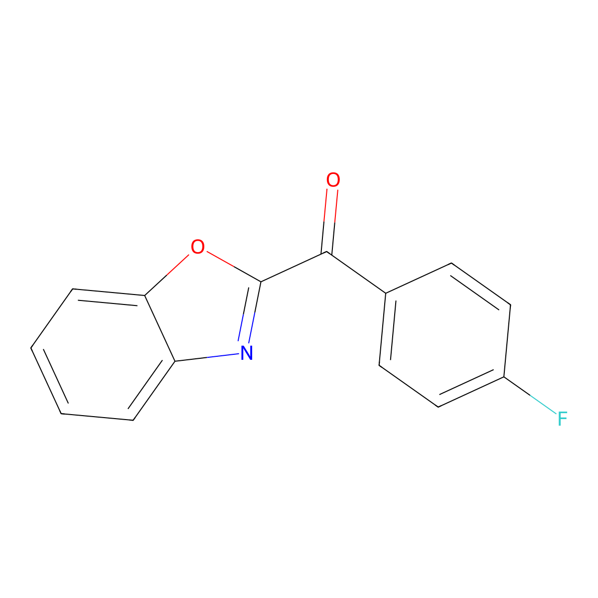 2-(4-Fluorobenzoyl)-1,3-benzoxazole molecular structure, CAS 1258498-78-0