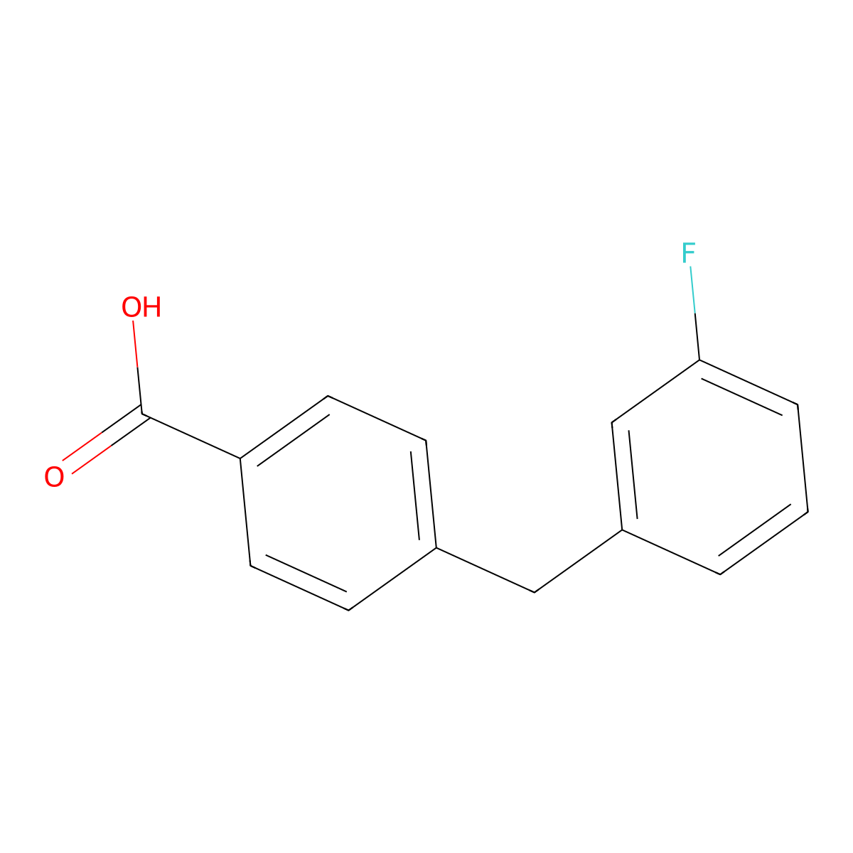 4-(3-Fluoro-benzyl)-benzoic acid molecular structure, CAS 1258540-14-5