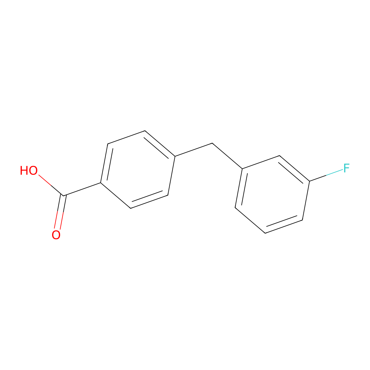 4-(3-Fluoro-benzyl)-benzoic acid molecular structure, CAS 1258540-14-5