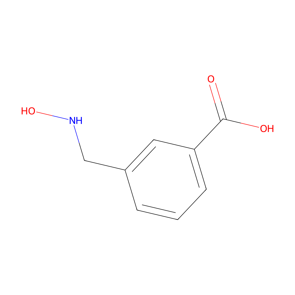 3-((Hydroxyamino)methyl)benzoic acid molecular structure, CAS 1258540-35-0