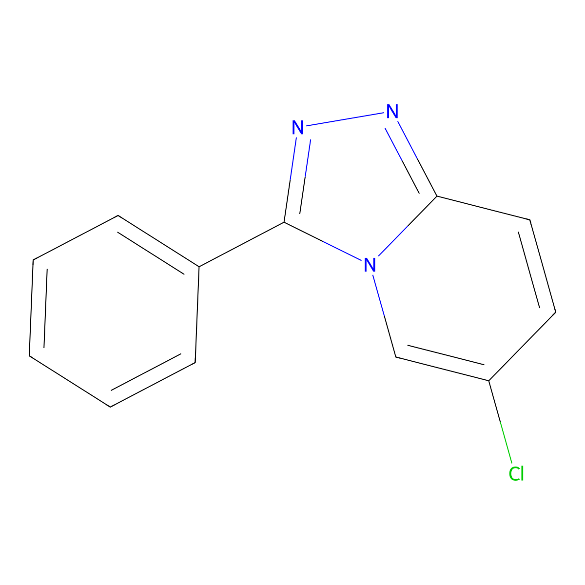 6-Chloro-3-phenyl-[1,2,4]triazolo[4,3-a]pyridine molecular structure, CAS 1258542-89-0