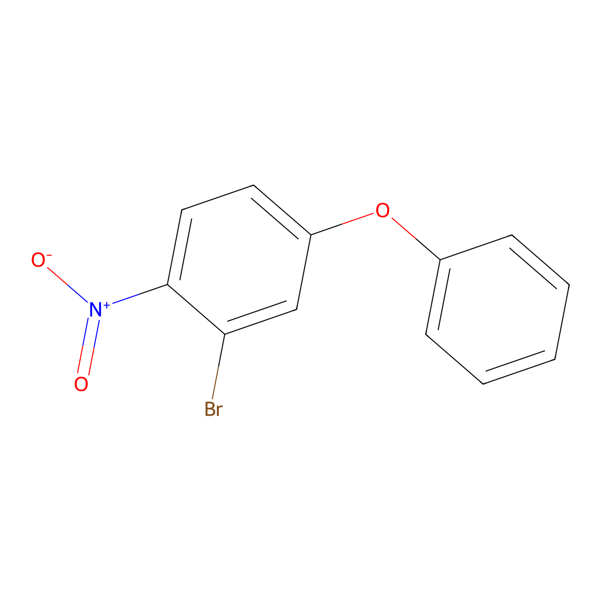 2-Bromo-1-nitro-4-phenoxybenzene molecular structure, CAS 1258545-24-2