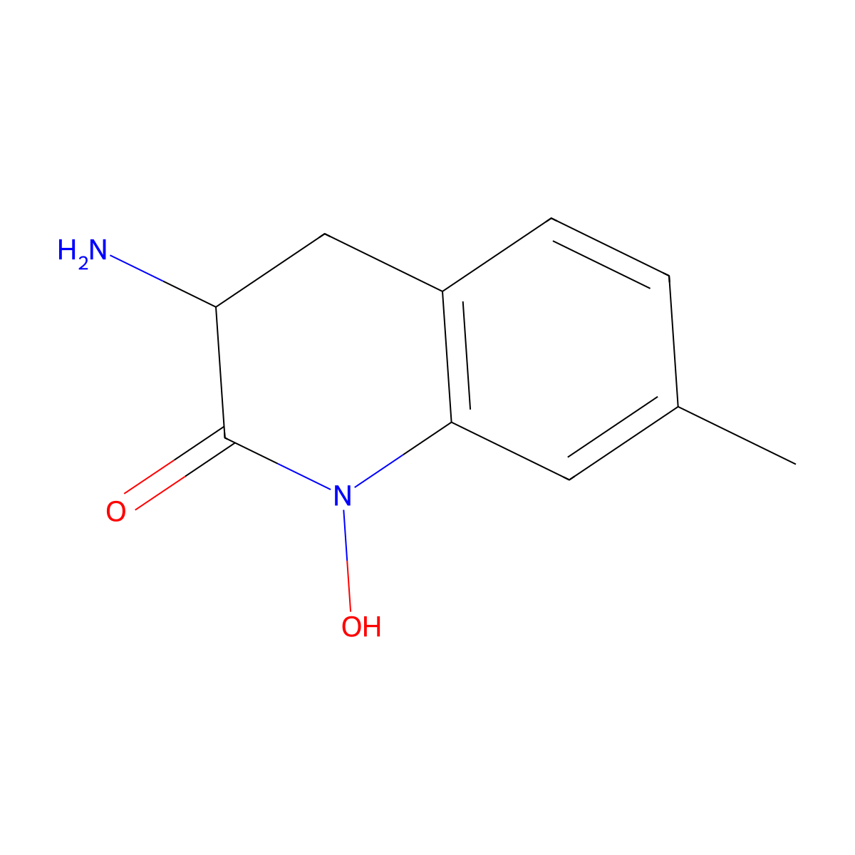 3-Amino-1-hydroxy-7-methyl-3,4-dihydroquinolin-2(1H)-one molecular structure, CAS 1258545-61-7