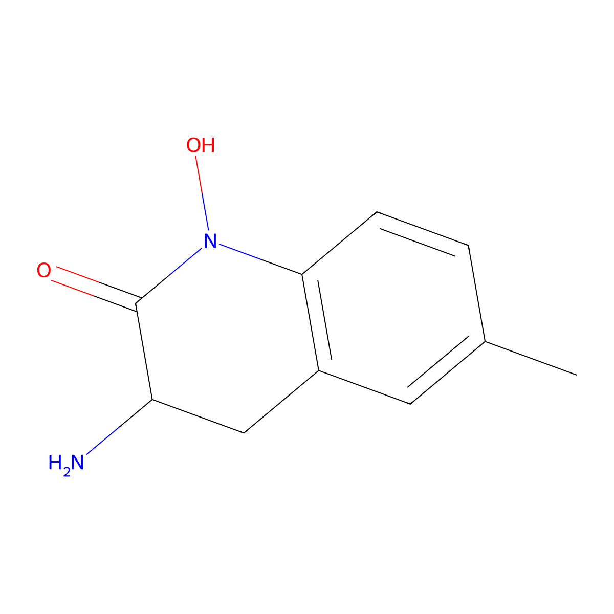 3-Amino-1-hydroxy-6-methyl-3,4-dihydroquinolin-2(1H)-one molecular structure, CAS 1258545-63-9