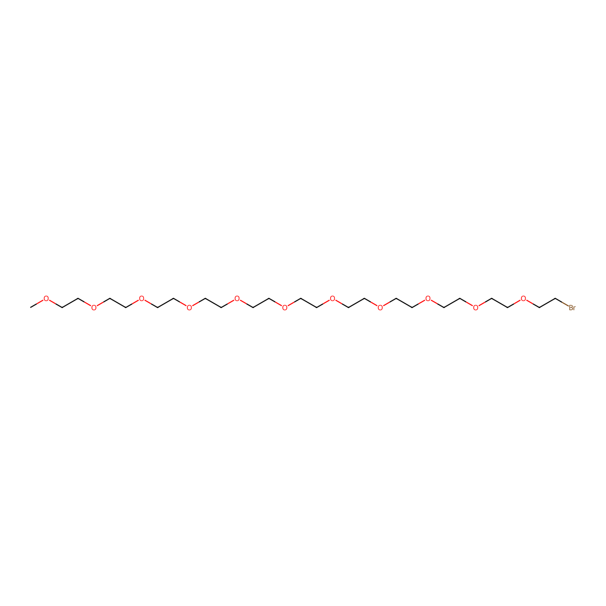 mPEG11-Br molecular structure, CAS 1258596-39-2