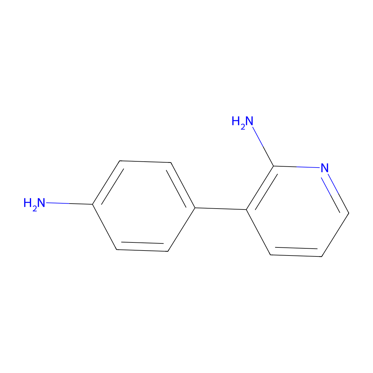 3-(4-Aminophenyl)pyridin-2-amine molecular structure, CAS 1258609-65-2