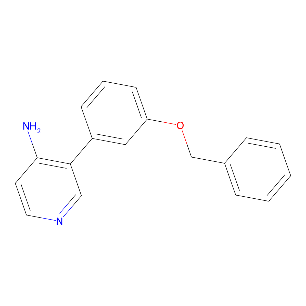 3-(3-(Benzyloxy)phenyl)pyridin-4-amine molecular structure, CAS 1258610-29-5