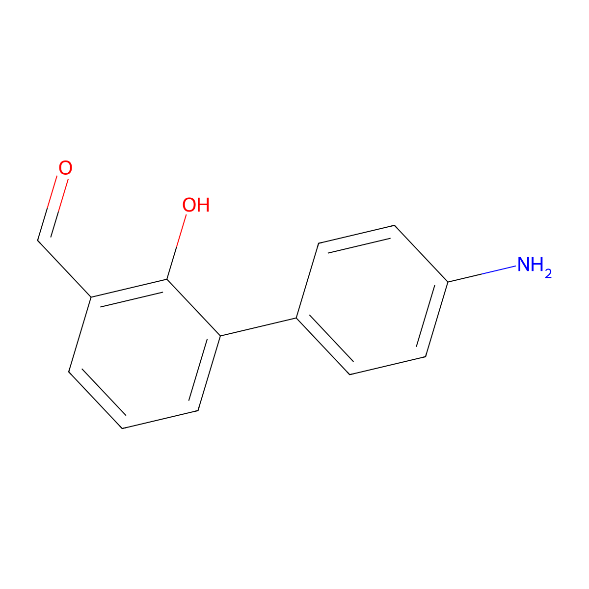 4'-Amino-2-hydroxy[1,1'-biphenyl]-3-carbaldehyde molecular structure, CAS 1258614-38-8