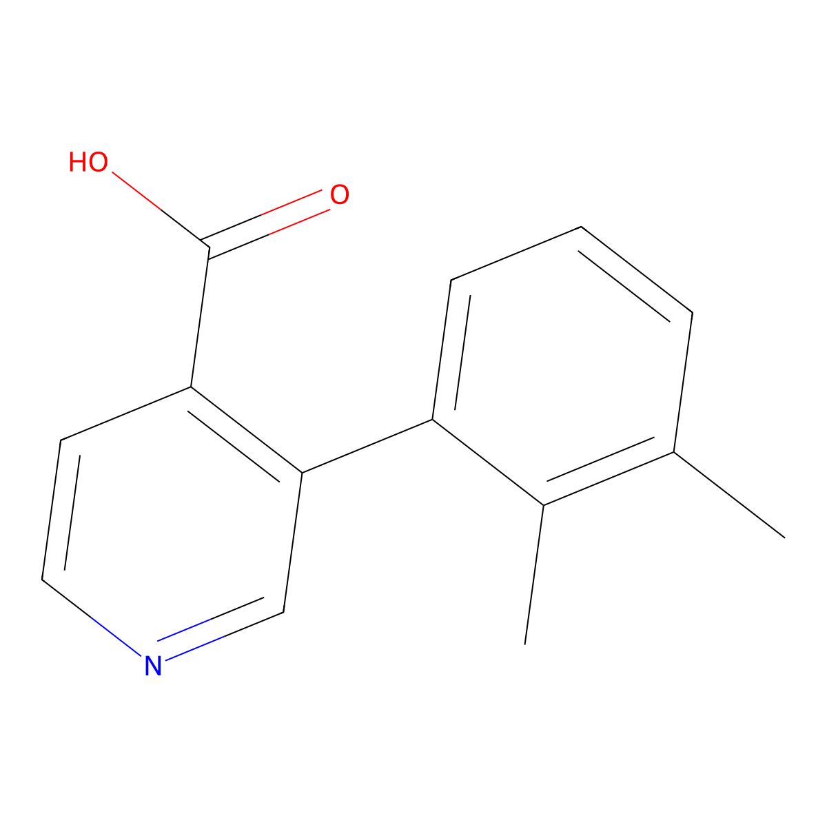 3-(2,3-Dimethylphenyl)isonicotinic acid molecular structure, CAS 1258614-88-8