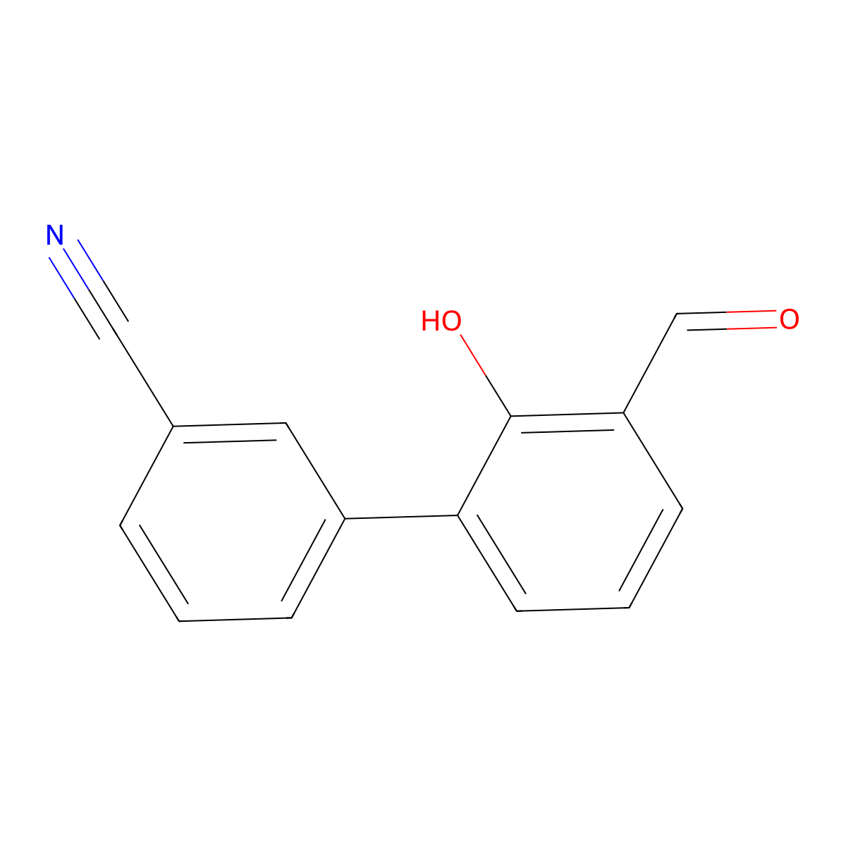 6-(3-Cyanophenyl)-2-formylphenol molecular structure, CAS 1258618-92-6