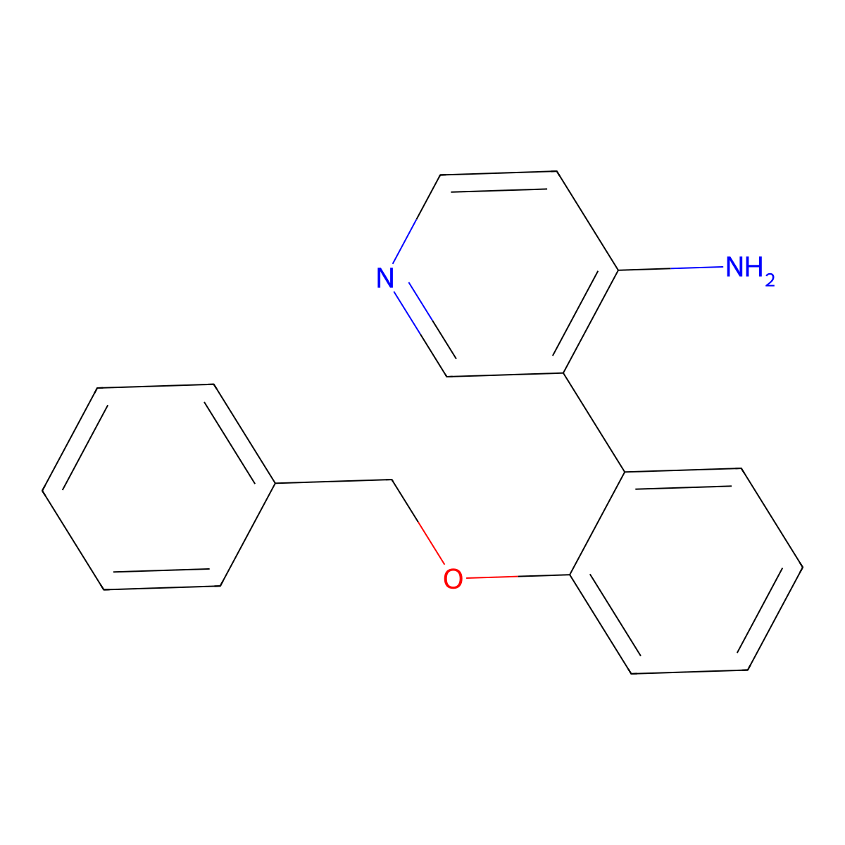 3-(2-(Benzyloxy)phenyl)pyridin-4-amine molecular structure, CAS 1258620-59-5