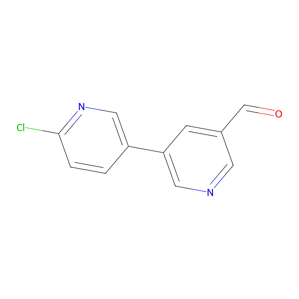 5-(6-Chloropyridin-3-YL)pyridine-3-carbaldehyde molecular structure, CAS 1258621-61-2