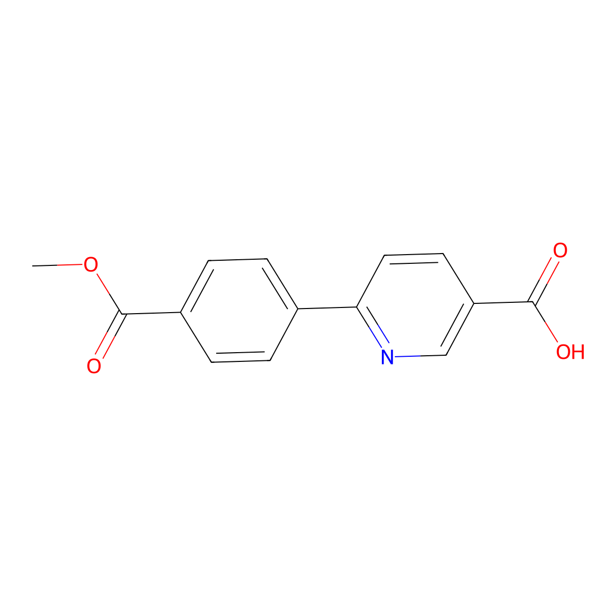 6-(4-Methoxycarbonylphenyl)nicotinic acid molecular structure, CAS 1258622-62-6