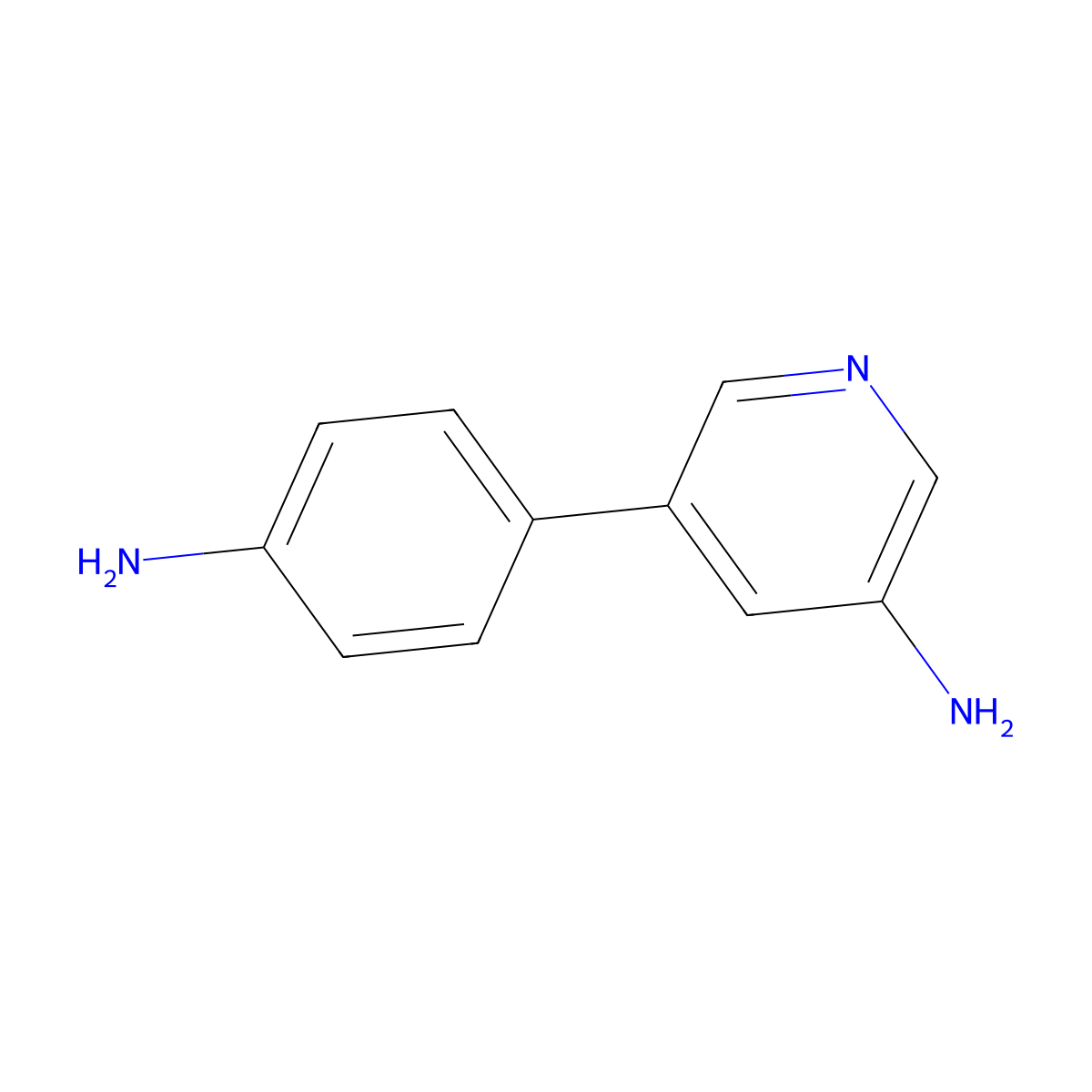 5-(4-Aminophenyl)pyridin-3-amine molecular structure, CAS 1258626-25-3