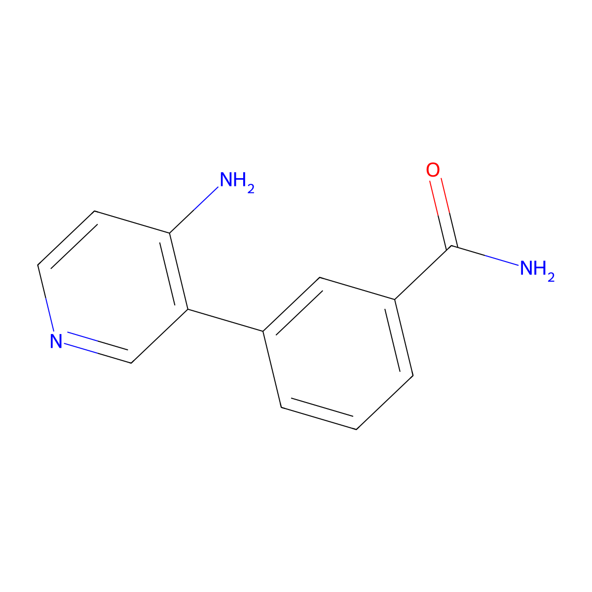 3-(4-Aminopyridin-3-yl)benzamide molecular structure, CAS 1258626-62-8