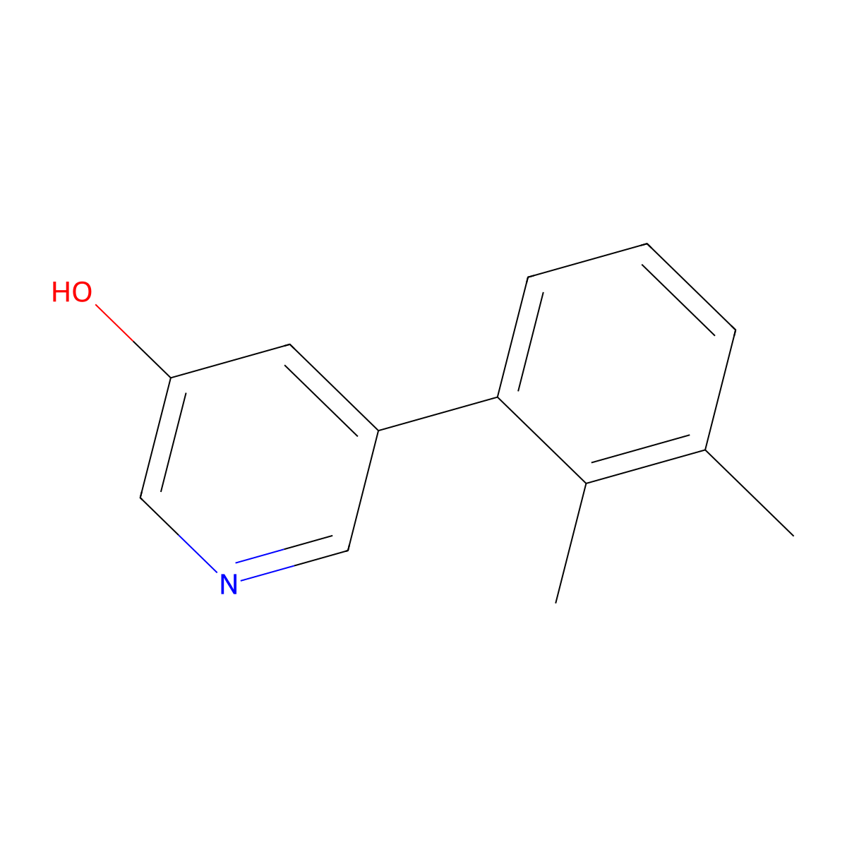 5-(2,3-Dimethylphenyl)pyridin-3-ol molecular structure, CAS 1258627-91-6