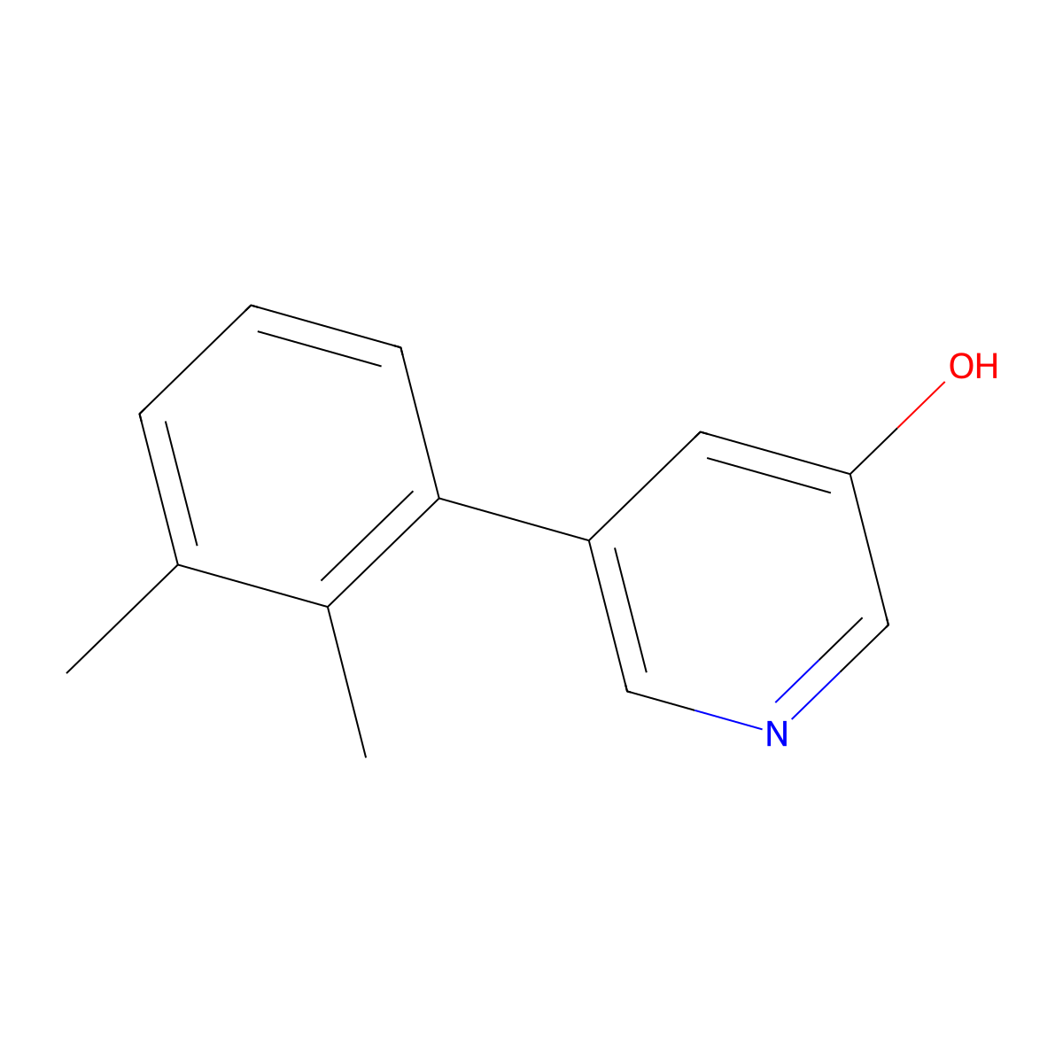 5-(2,3-Dimethylphenyl)pyridin-3-ol molecular structure, CAS 1258627-91-6