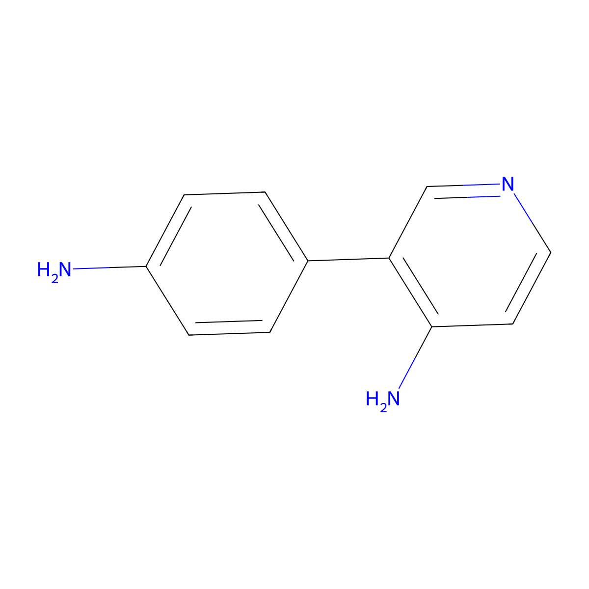 3-(4-Aminophenyl)pyridin-4-amine molecular structure, CAS 1258629-77-4