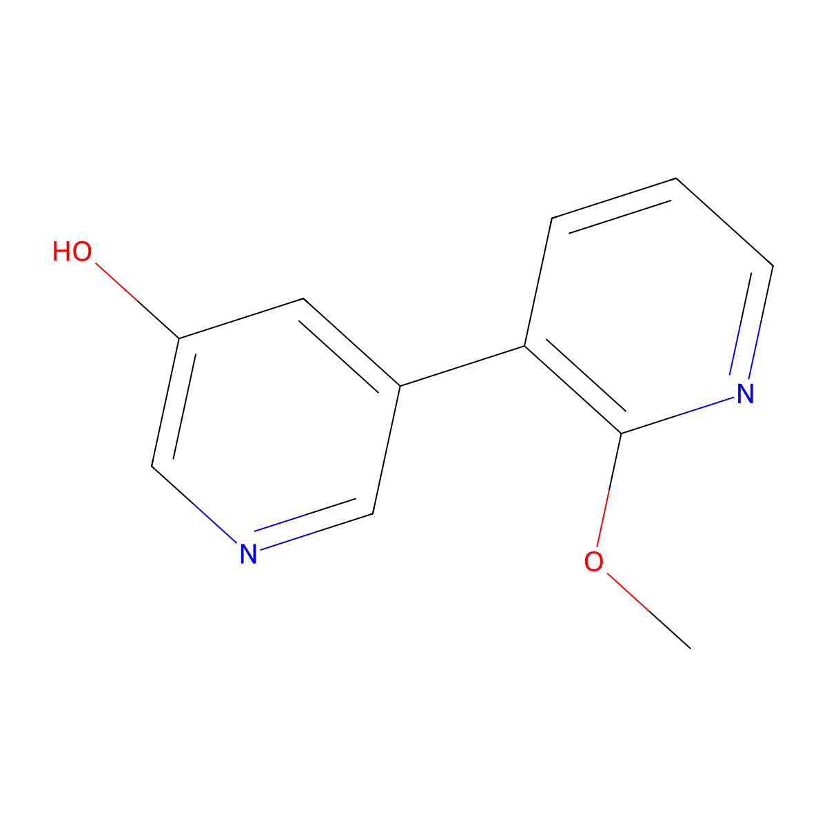 2'-Methoxy[3,3'-bipyridin]-5-ol molecular structure, CAS 1258634-35-3