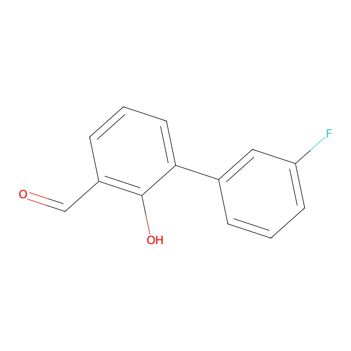6-(3-Fluorophenyl)-2-formylphenol molecular structure, CAS 1258634-92-2