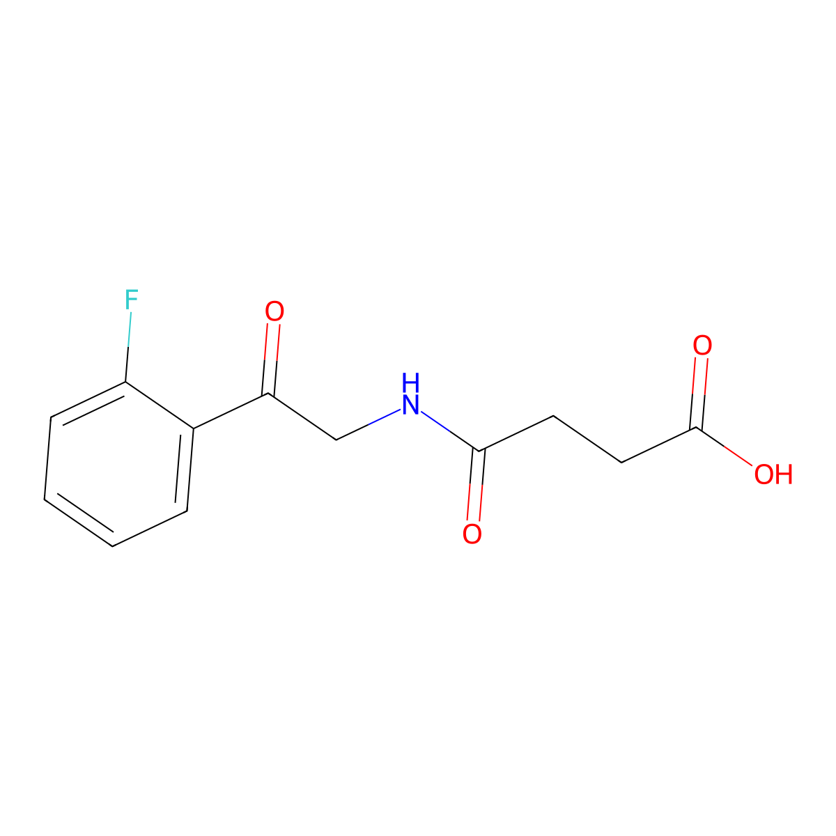 3-{[2-(2-Fluorophenyl)-2-oxoethyl]carbamoyl}propanoic acid molecular structure, CAS 1258639-39-2