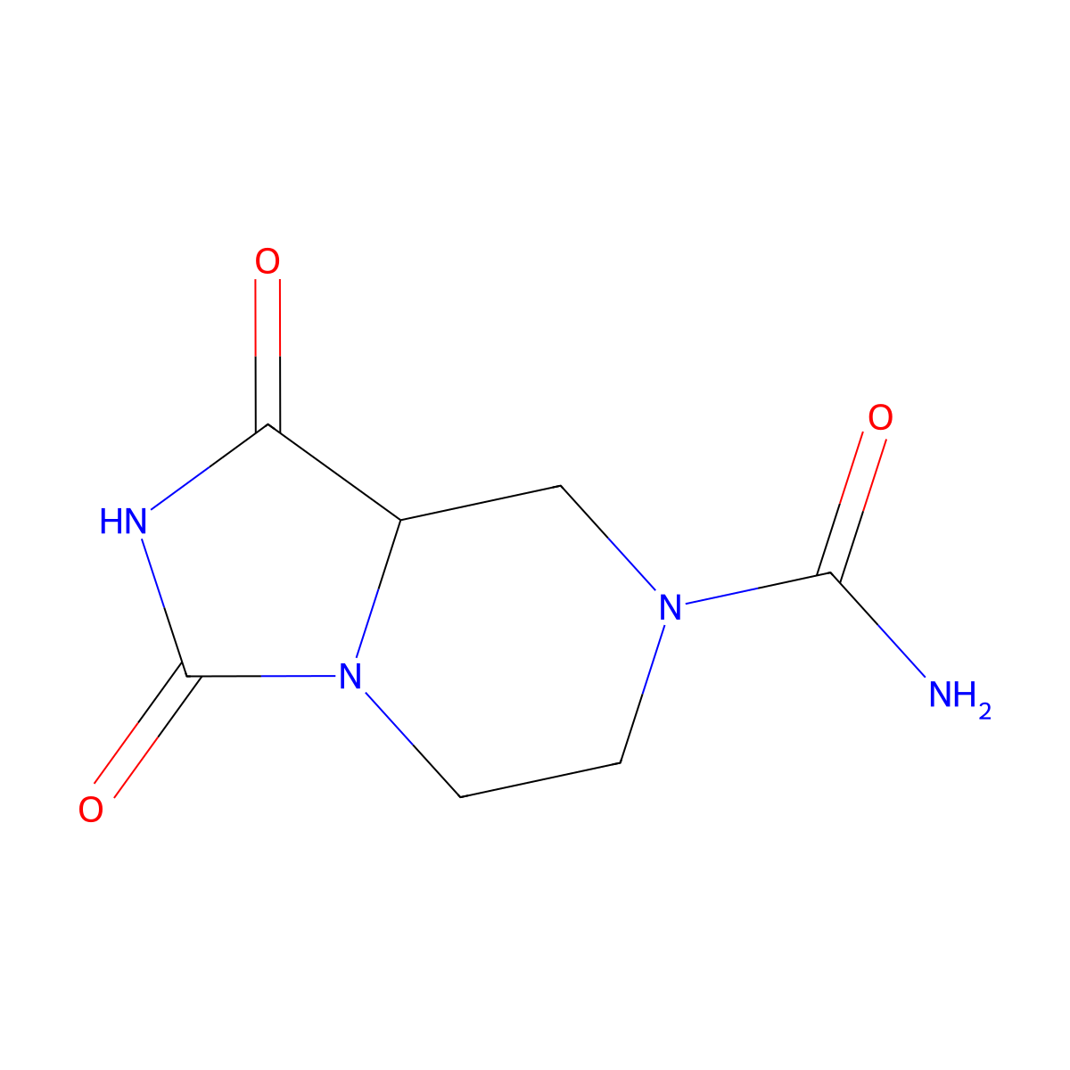 1,3-Dioxo-octahydroimidazolidino[1,5-a]piperazine-5-carboxamide molecular structure, CAS 1258639-45-0