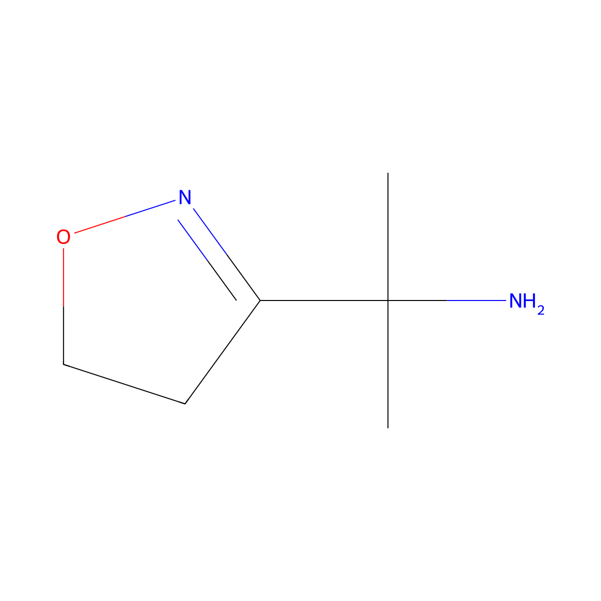 2-(4,5-Dihydro-1,2-oxazol-3-yl)propan-2-amine molecular structure, CAS 1258640-01-5