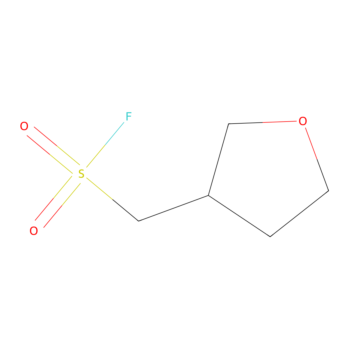 3-Furanmethanesulfonyl fluoride, tetrahydro- molecular structure, CAS 1258640-07-1