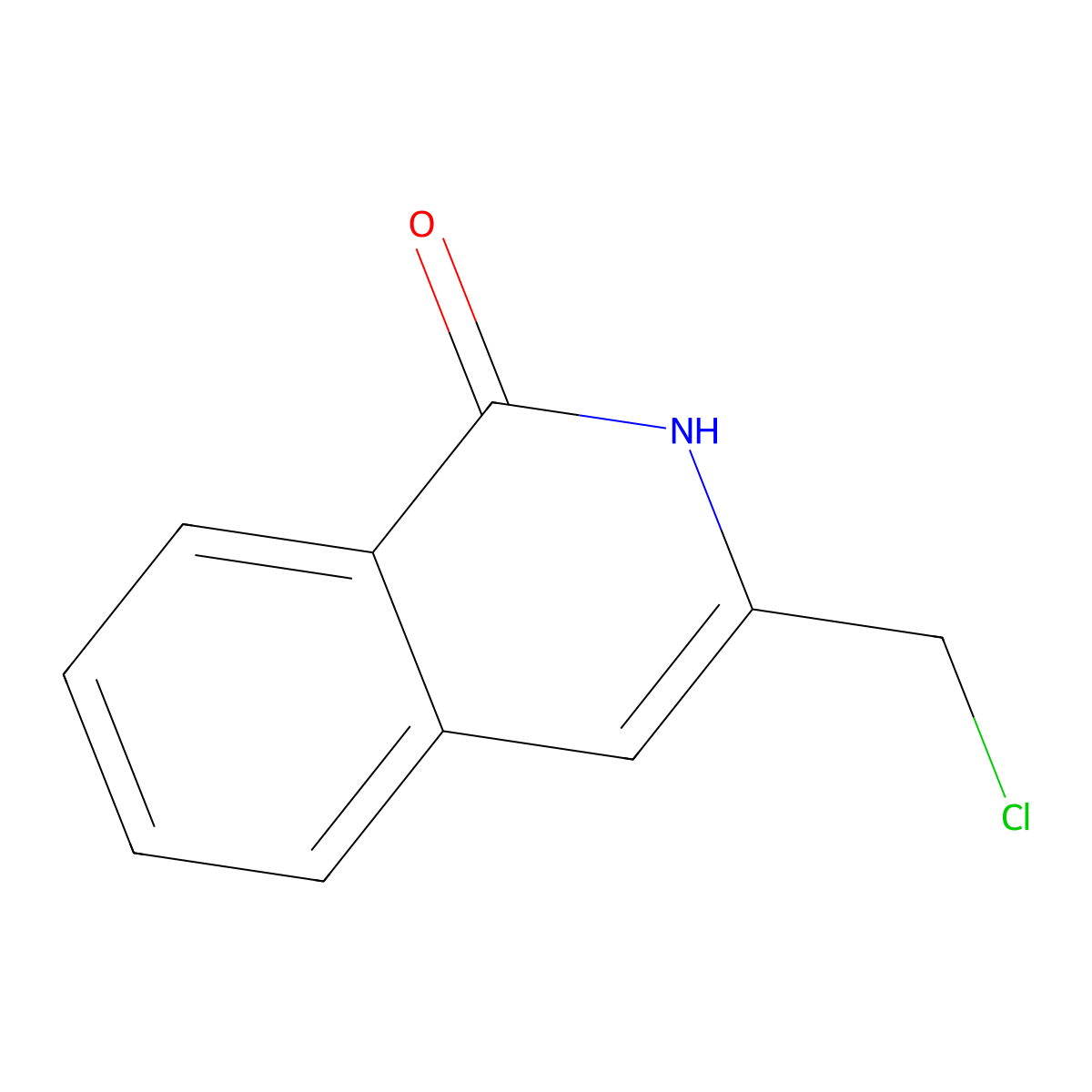 3-(Chloromethyl)-1,2-dihydroisoquinolin-1-one molecular structure, CAS 1258640-51-5