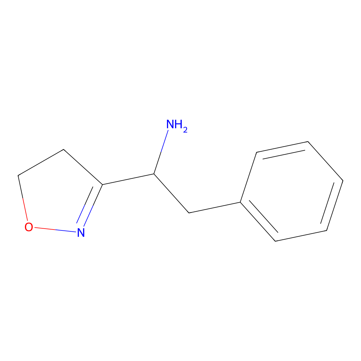 1-(4,5-Dihydro-1,2-oxazol-3-yl)-2-phenylethan-1-amine molecular structure, CAS 1258640-70-8
