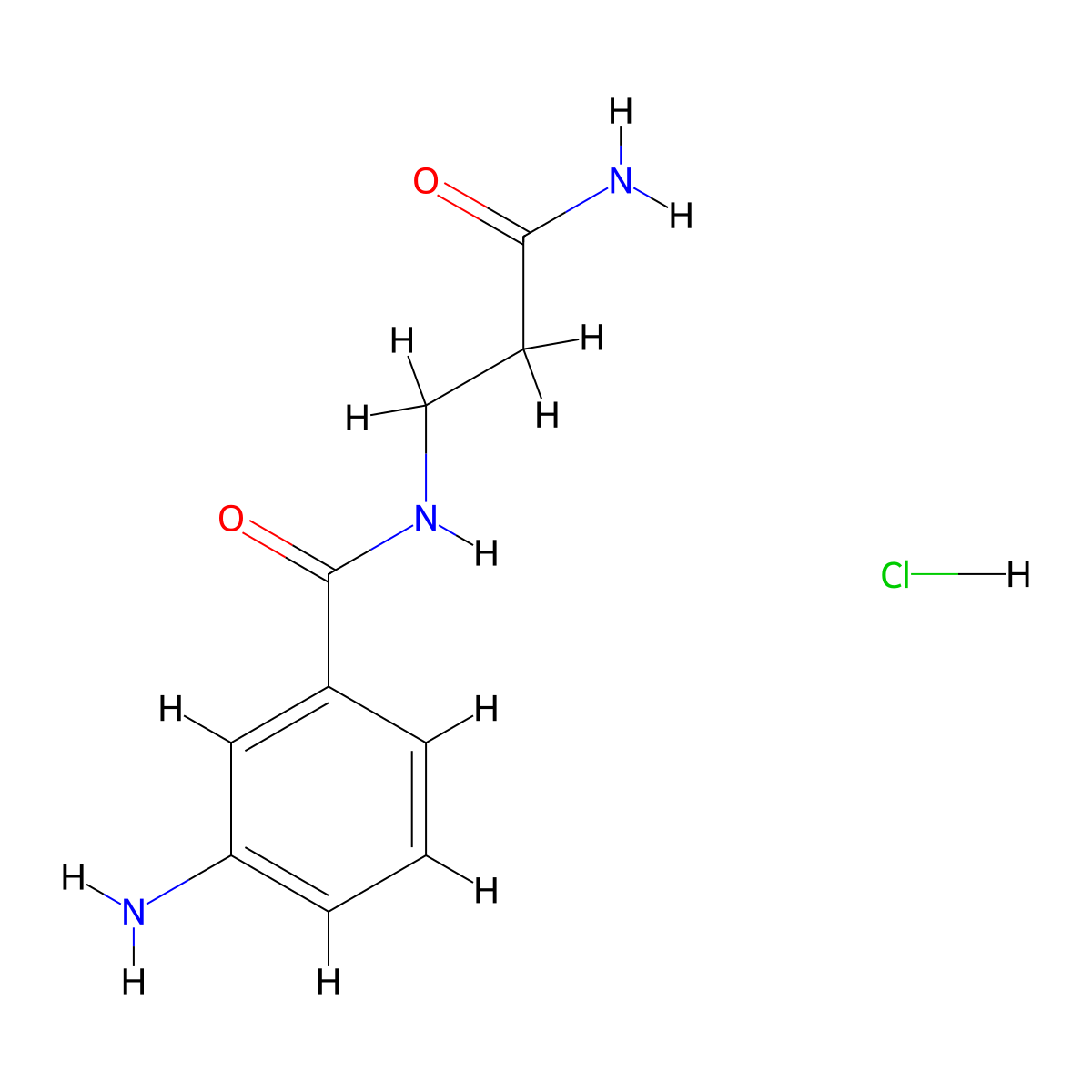 3-[(3-Aminophenyl)formamido]propanamide hydrochloride molecular structure, CAS 1258641-50-7