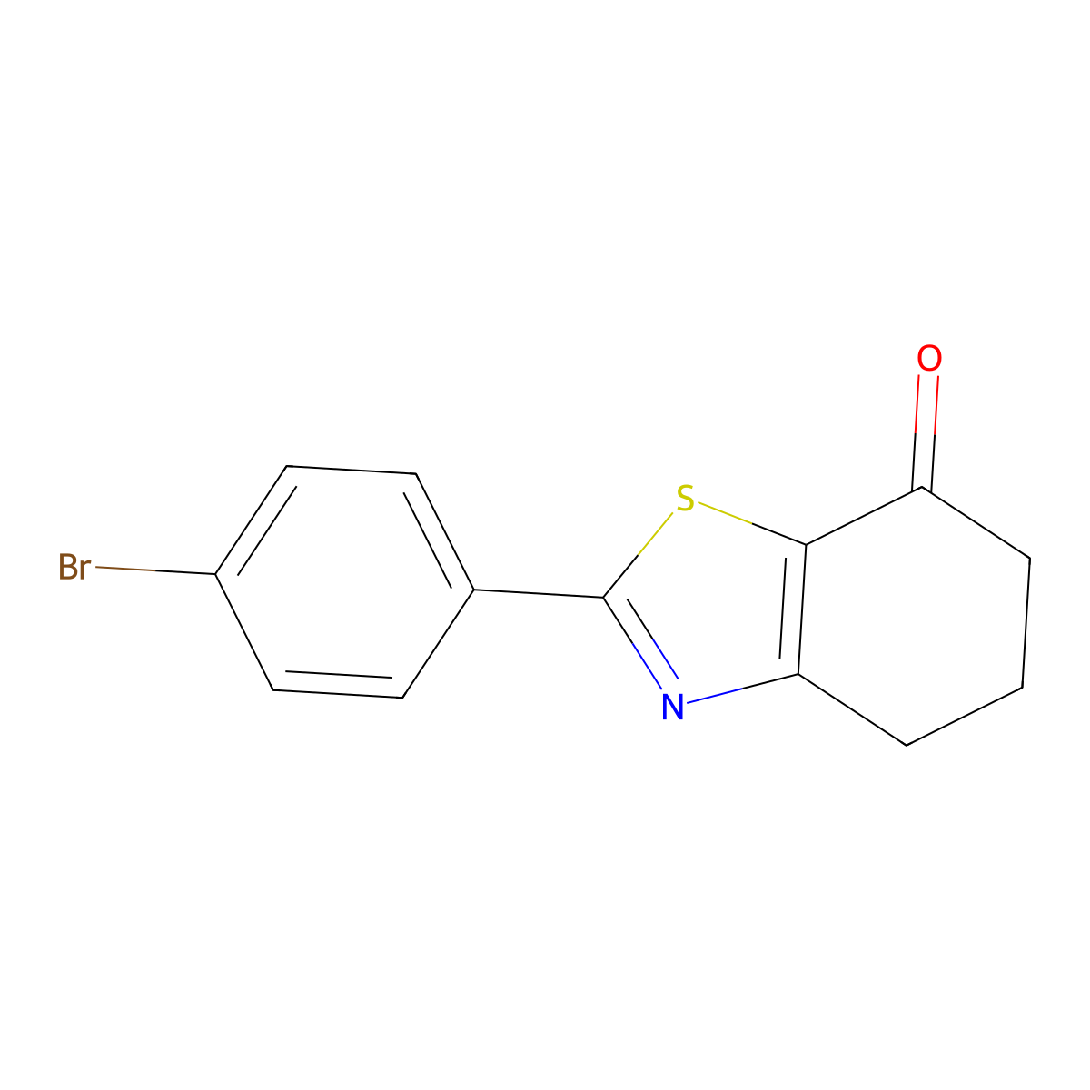 2-(4-Bromophenyl)-4,5,6,7-tetrahydro-1,3-benzothiazol-7-one molecular structure, CAS 1258649-65-8