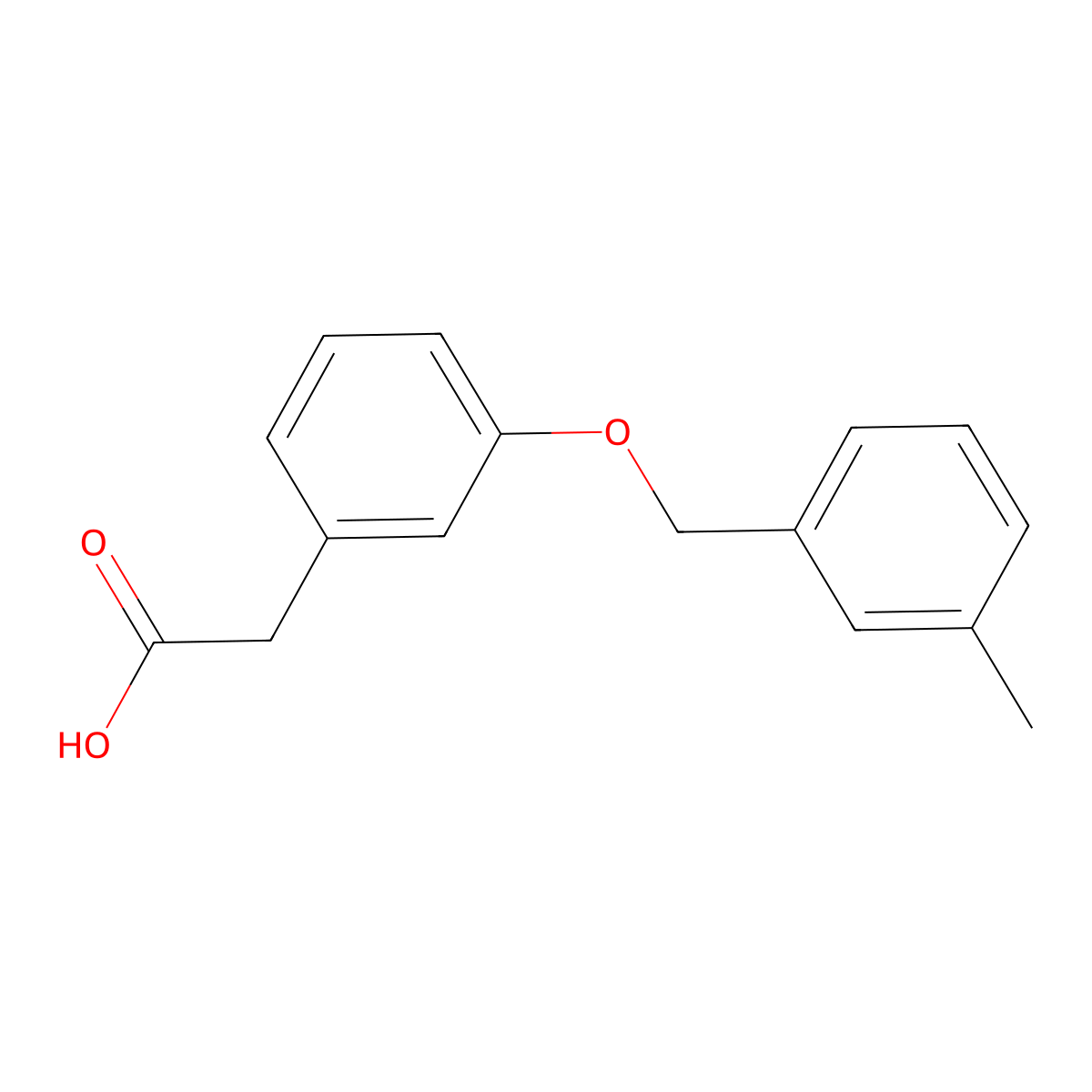2-{3-[(3-Methylphenyl)methoxy]phenyl}acetic acid molecular structure, CAS 1258649-85-2
