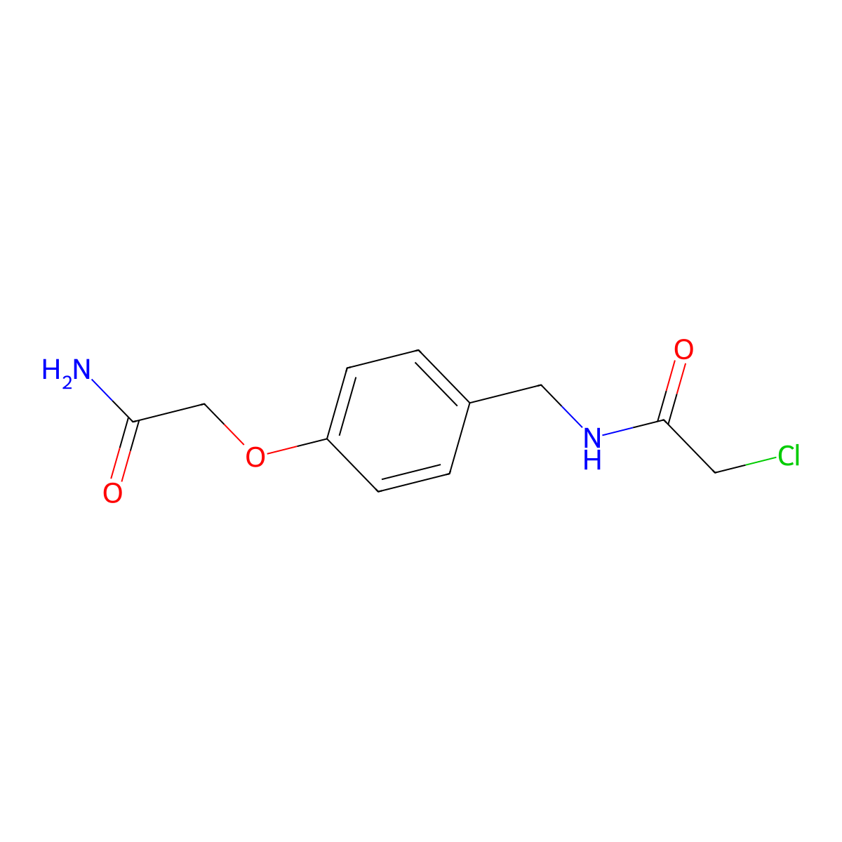 N-{[4-(carbamoylmethoxy)phenyl]methyl}-2-chloroacetamide molecular structure, CAS 1258650-32-6