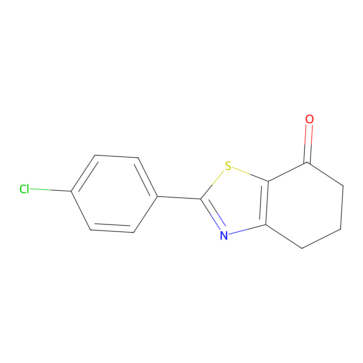 2-(4-Chlorophenyl)-5,6-dihydrobenzo[d]thiazol-7(4H)-one molecular structure, CAS 1258650-40-6