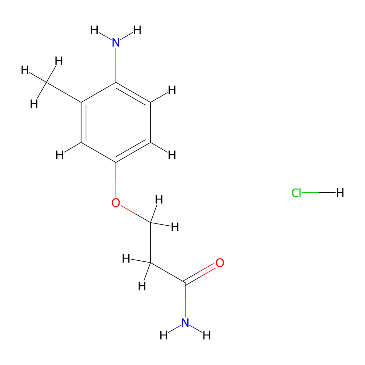 3-(4-Amino-3-methylphenoxy)propanamide hydrochloride molecular structure, CAS 1258650-76-8