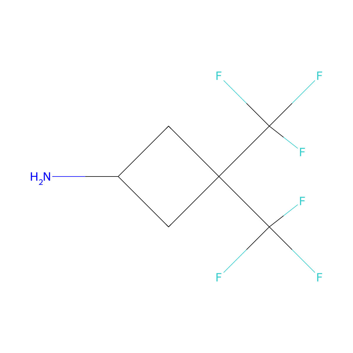 3,3-Bis(trifluoromethyl)cyclobutan-1-amine molecular structure, CAS 1258651-18-1