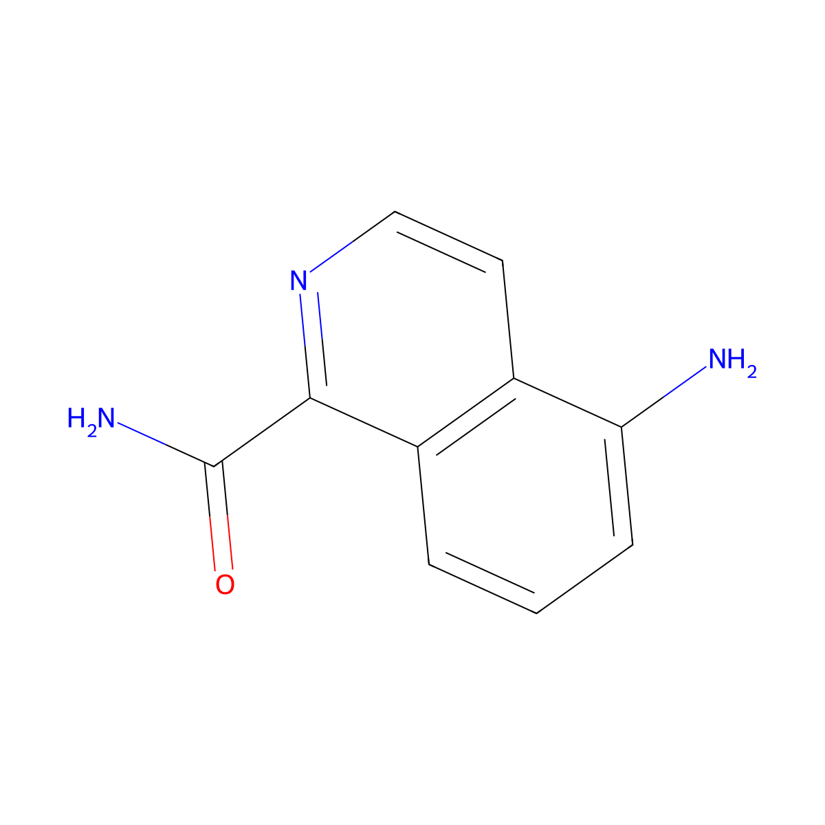 5-Aminoisoquinoline-1-carboxamide molecular structure, CAS 1258651-19-2