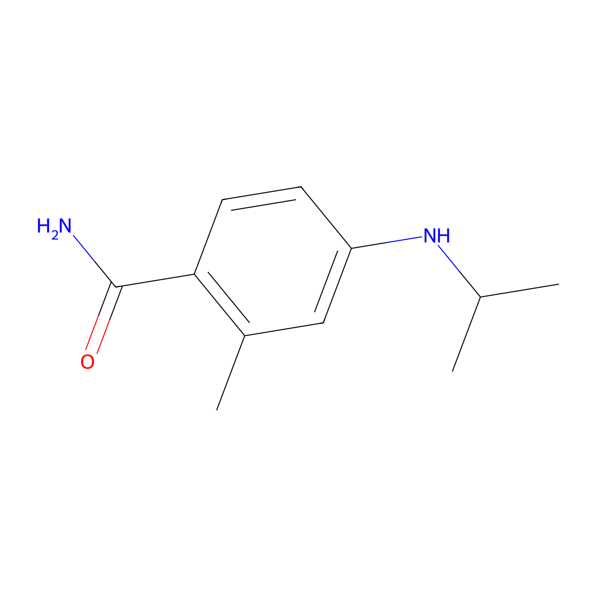 2-Methyl-4-[(propan-2-yl)amino]benzamide molecular structure, CAS 1258651-32-9