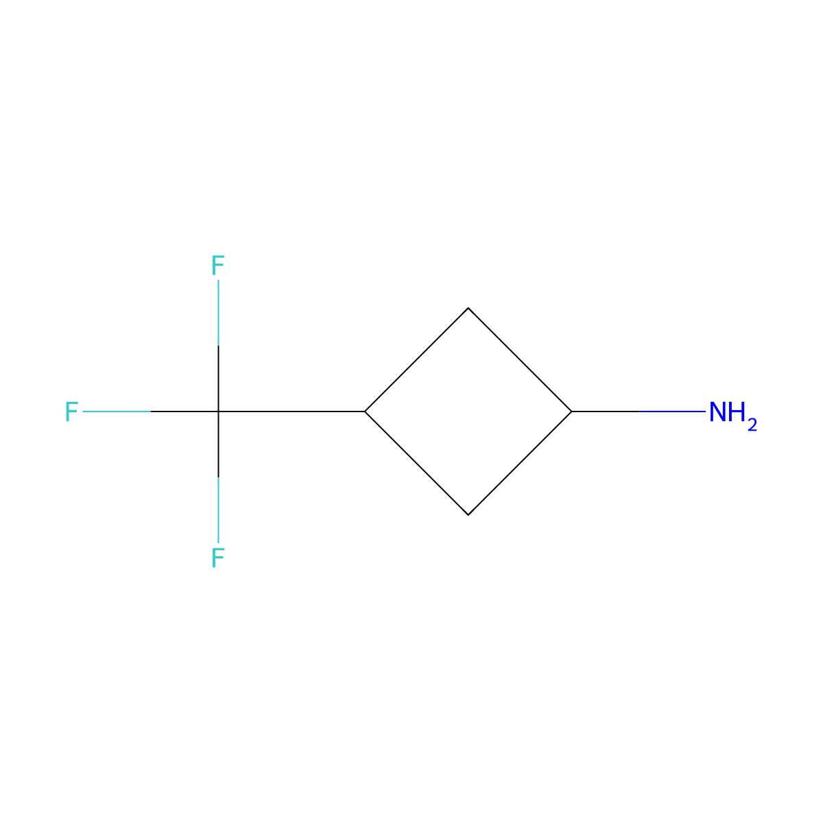 3-(Trifluoromethyl)cyclobutanamine molecular structure, CAS 1258651-99-8