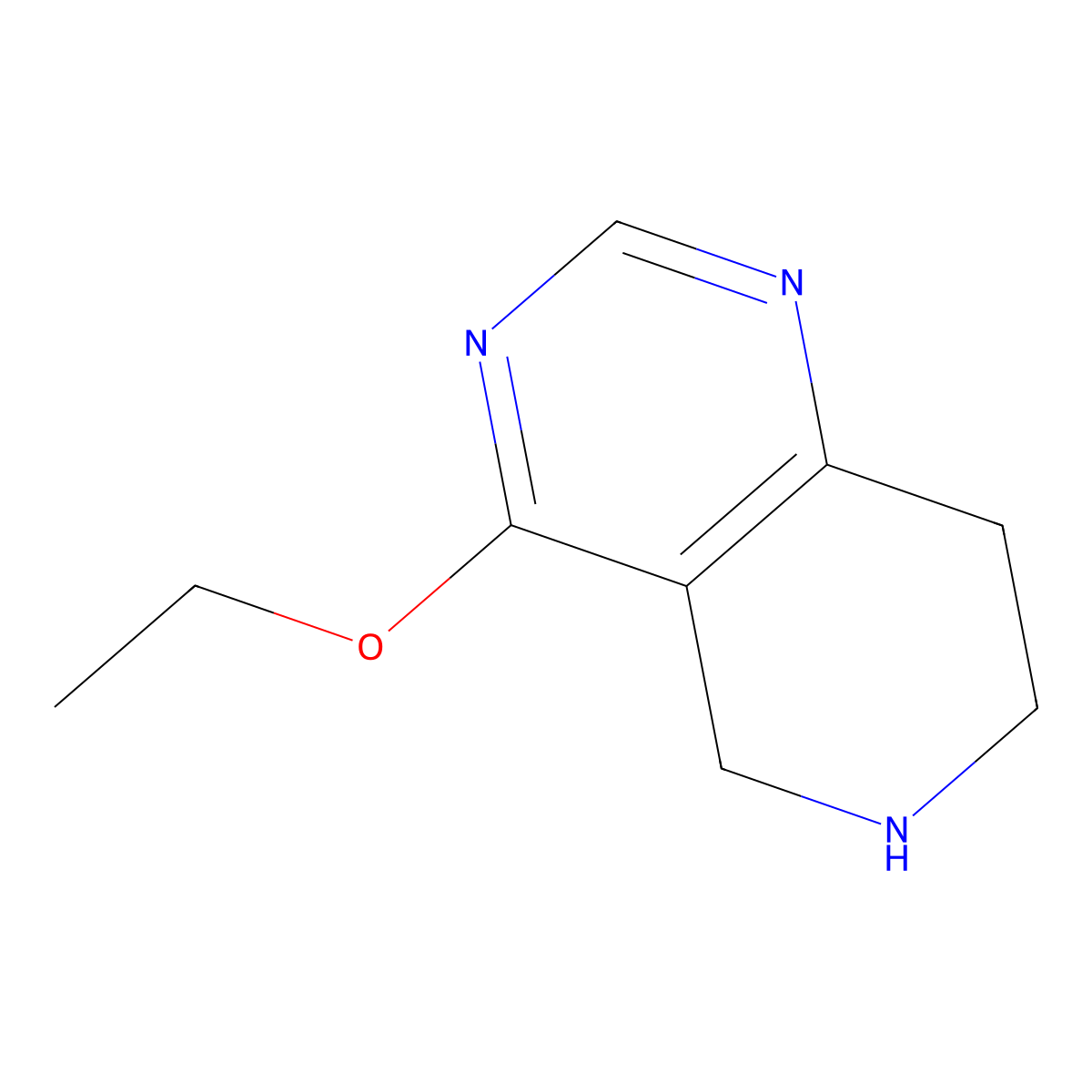 4-ethoxy-5H,6H,7H,8H-pyrido[4,3-d]pyrimidine molecular structure, CAS 1258652-32-2